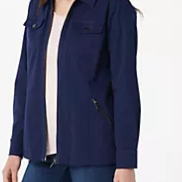 NWOT Belle by Kim Gravel Military Jacket - Picture 6 of 8